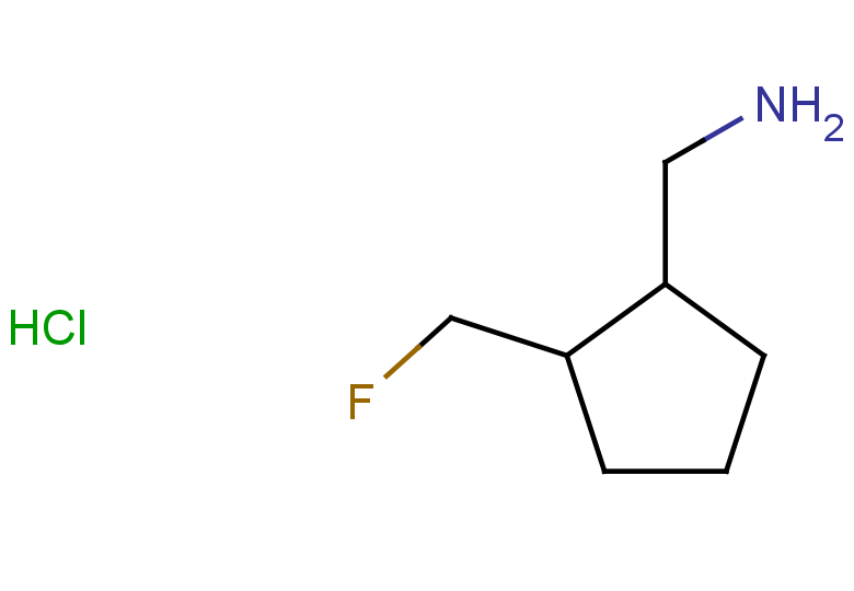 [2-(fluoromethyl)cyclopentyl]methanamine hydrochloride