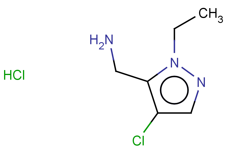 (4-chloro-1-ethyl-1H-pyrazol-5-yl)methanamine hydrochloride