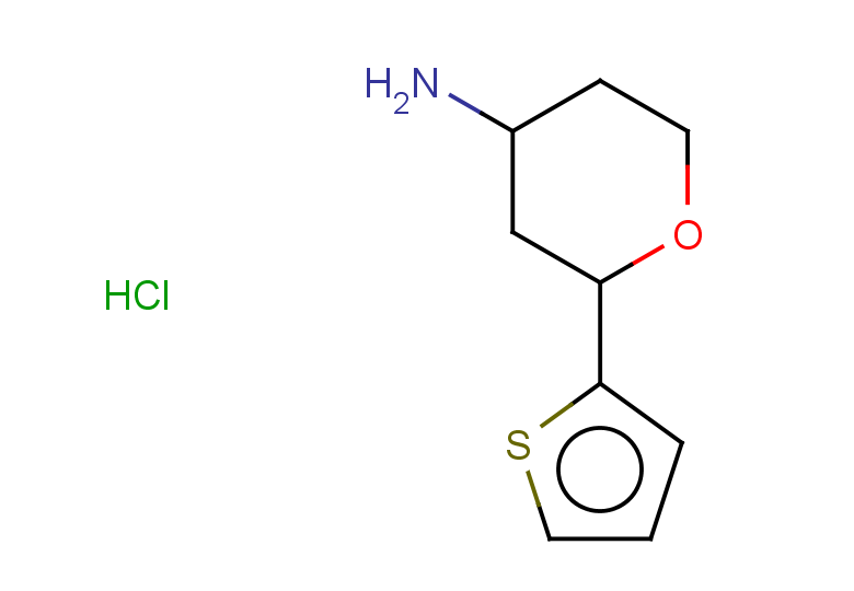 2-(thiophen-2-yl)oxan-4-amine hydrochloride