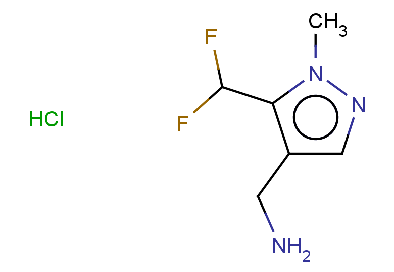 [5-(difluoromethyl)-1-methyl-1H-pyrazol-4-yl]methanamine hydrochloride