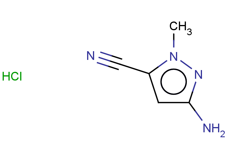3-amino-1-methyl-1H-pyrazole-5-carbonitrile hydrochloride