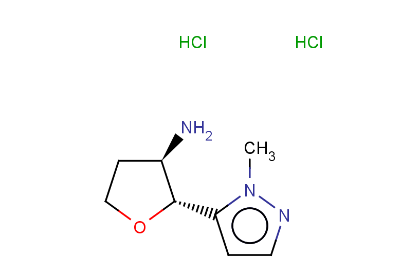 rac-(2R,3R)-2-(1-methyl-1H-pyrazol-5-yl)oxolan-3-amine dihydrochloride