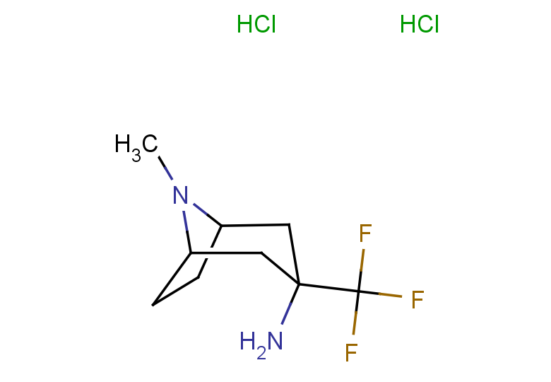8-methyl-3-(trifluoromethyl)-8-azabicyclo[3.2.1]octan-3-amine dihydrochloride