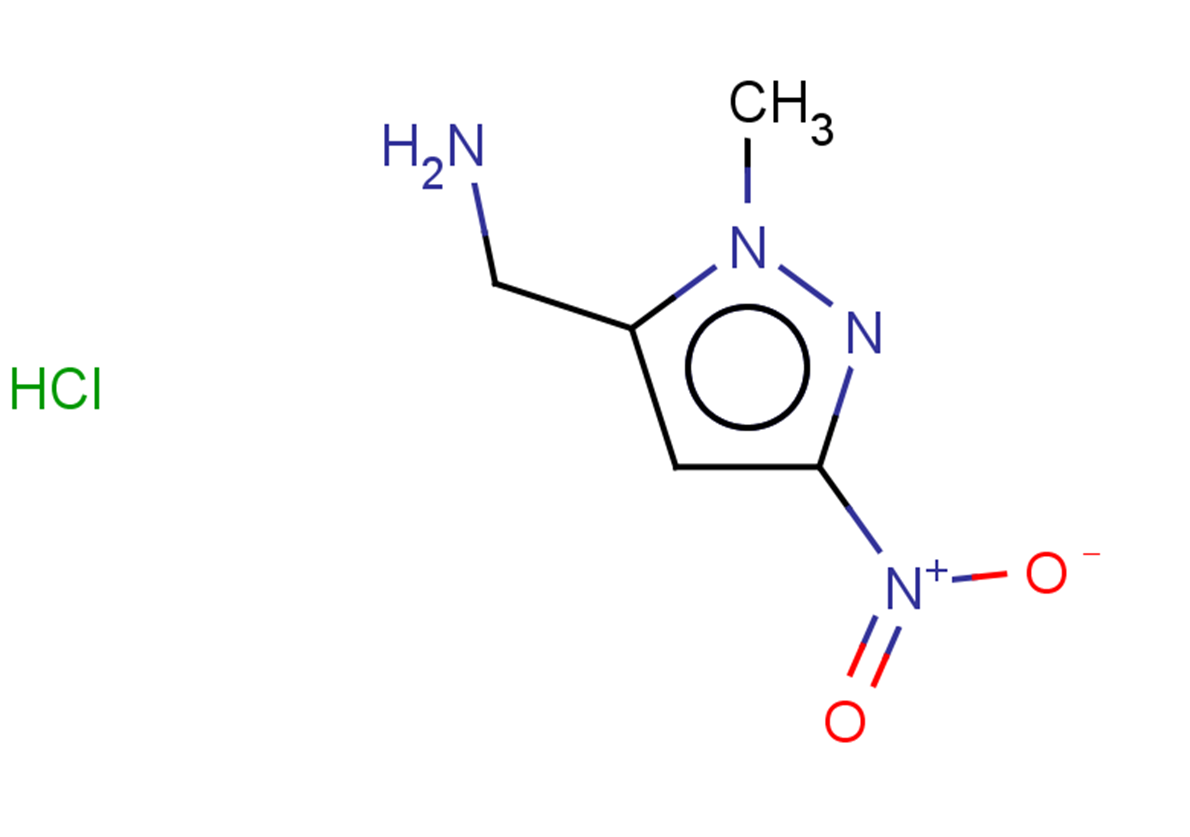 (1-methyl-3-nitro-1H-pyrazol-5-yl)methanamine hydrochloride