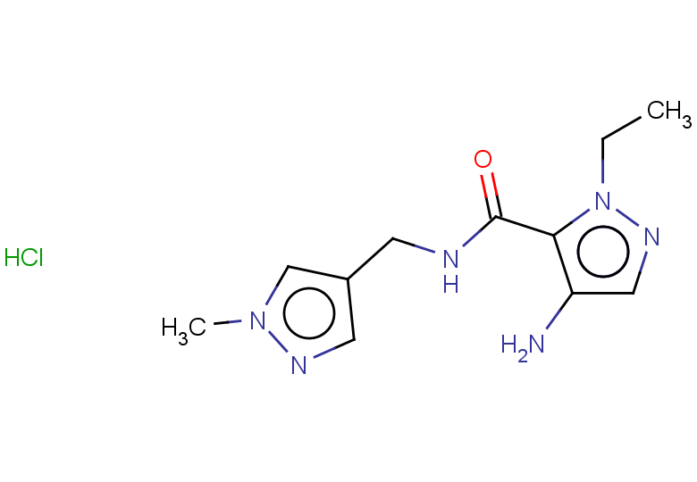 4-amino-1-ethyl-N-[(1-methyl-1H-pyrazol-4-yl)methyl]-1H-pyrazole-5-carboxamide hydrochloride