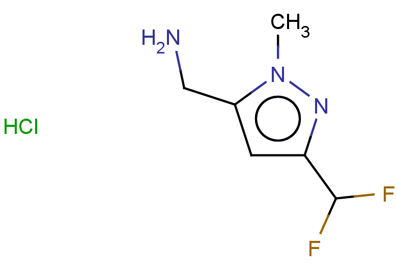 [3-(difluoromethyl)-1-methyl-1H-pyrazol-5-yl]methanamine hydrochloride