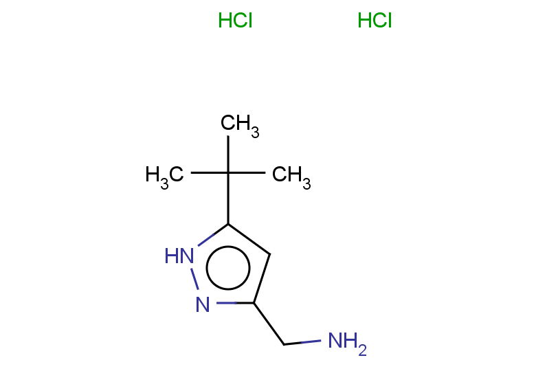 1-(5-tert-butyl-1H-pyrazol-3-yl)methanamine dihydrochloride