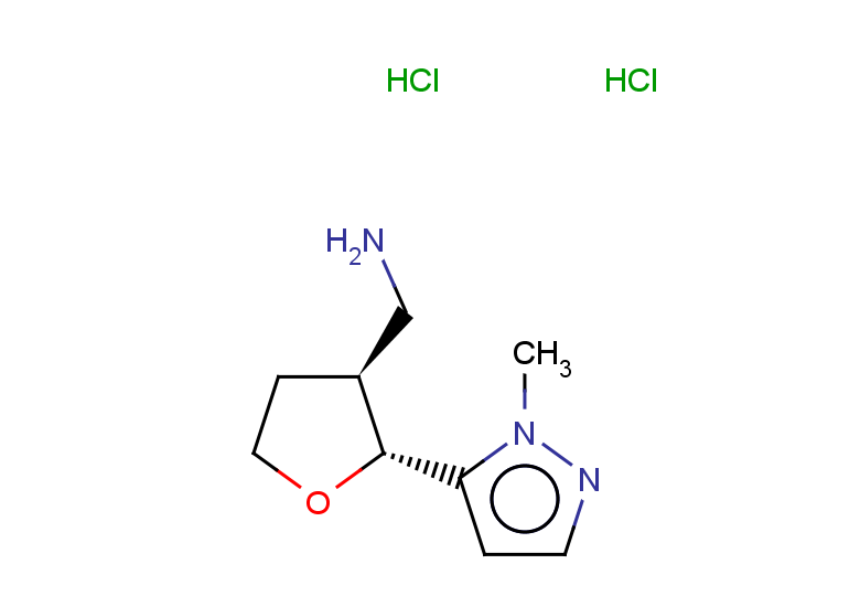 rac-[(2R,3S)-2-(1-methyl-1H-pyrazol-5-yl)oxolan-3-yl]methanamine dihydrochloride, trans