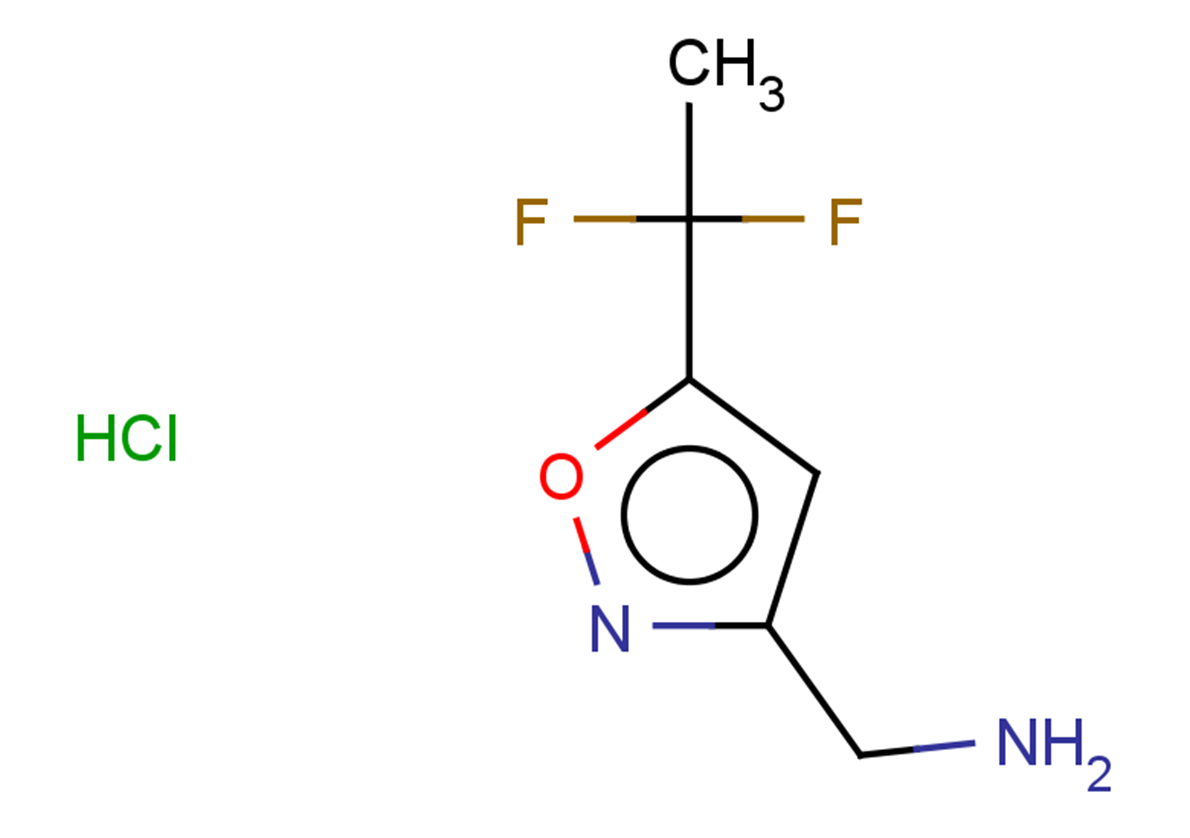 1-[5-(1,1-difluoroethyl)-1,2-oxazol-3-yl]methanamine hydrochloride