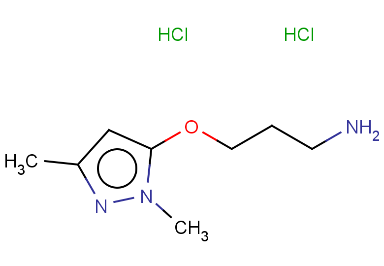 3-[(1,3-dimethyl-1H-pyrazol-5-yl)oxy]propan-1-amine dihydrochloride