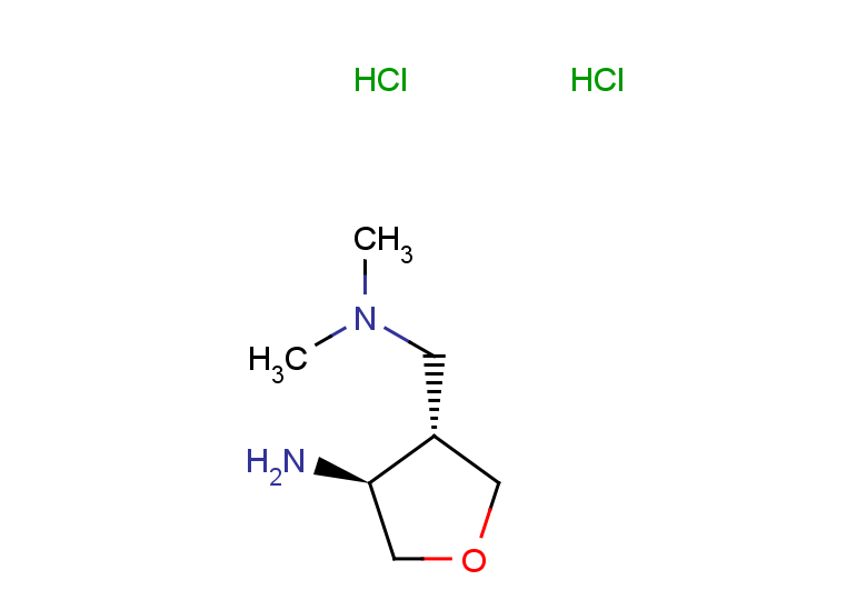 rac-(3R,4R)-4-[(dimethylamino)methyl]oxolan-3-amine dihydrochloride, trans