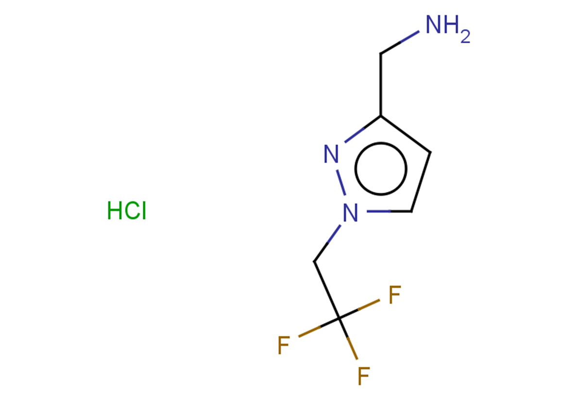 1-[1-(2,2,2-trifluoroethyl)-1H-pyrazol-3-yl]methanamine hydrochloride