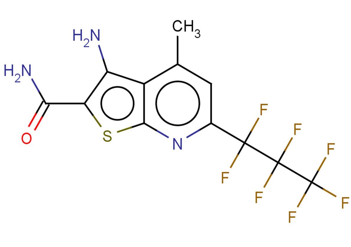 3-amino-6-(heptafluoropropyl)-4-methylthieno[2,3-b]pyridine-2-carboxamide