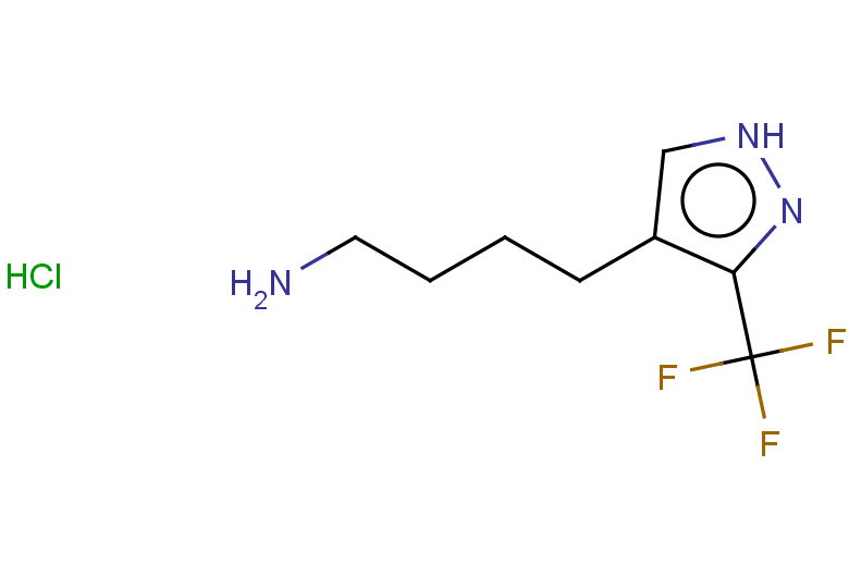4-[3-(trifluoromethyl)-1H-pyrazol-4-yl]butan-1-amine hydrochloride