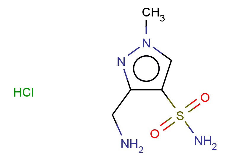 3-(aminomethyl)-1-methyl-1H-pyrazole-4-sulfonamide hydrochloride
