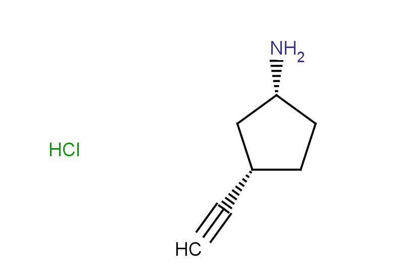 (1R,3S)-3-ethynylcyclopentan-1-amine hydrochloride