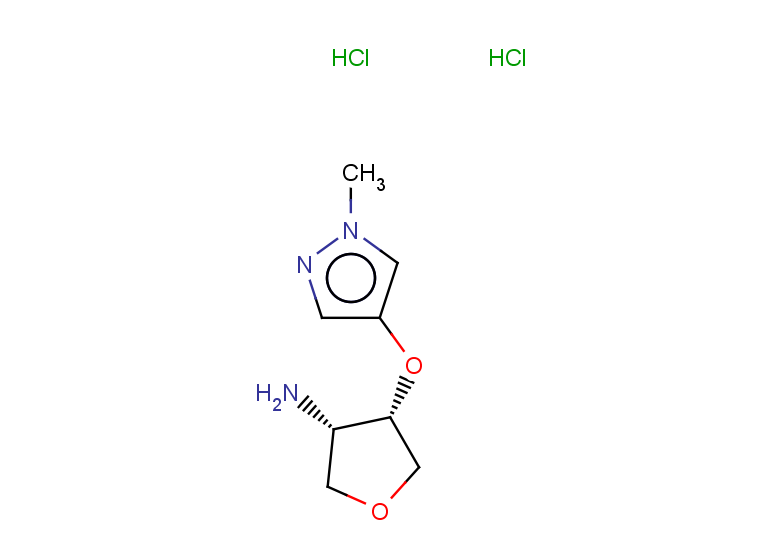 rac-(3R,4R)-4-[(1-methyl-1H-pyrazol-4-yl)oxy]oxolan-3-amine dihydrochloride, cis