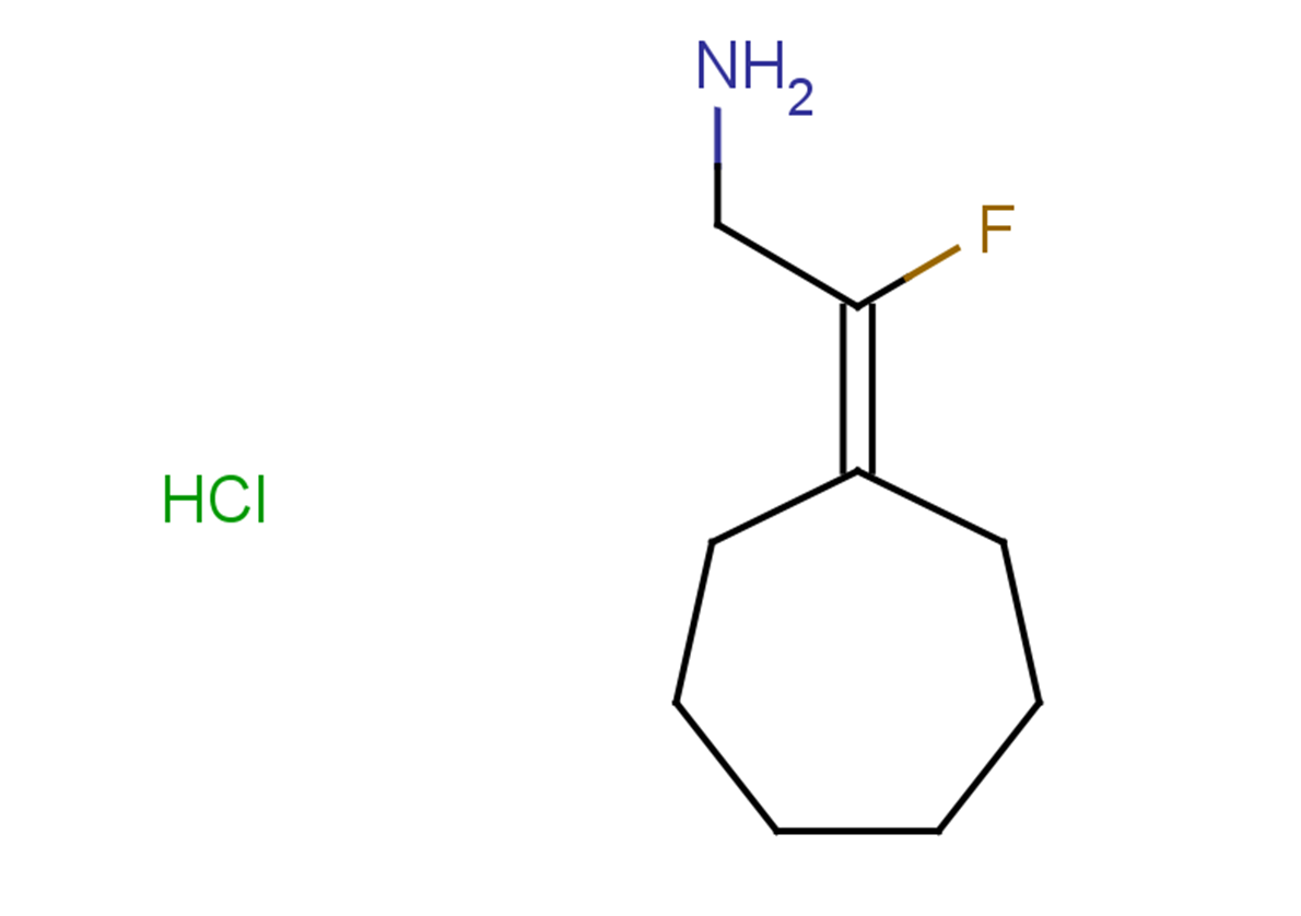 2-cycloheptylidene-2-fluoroethan-1-amine hydrochloride