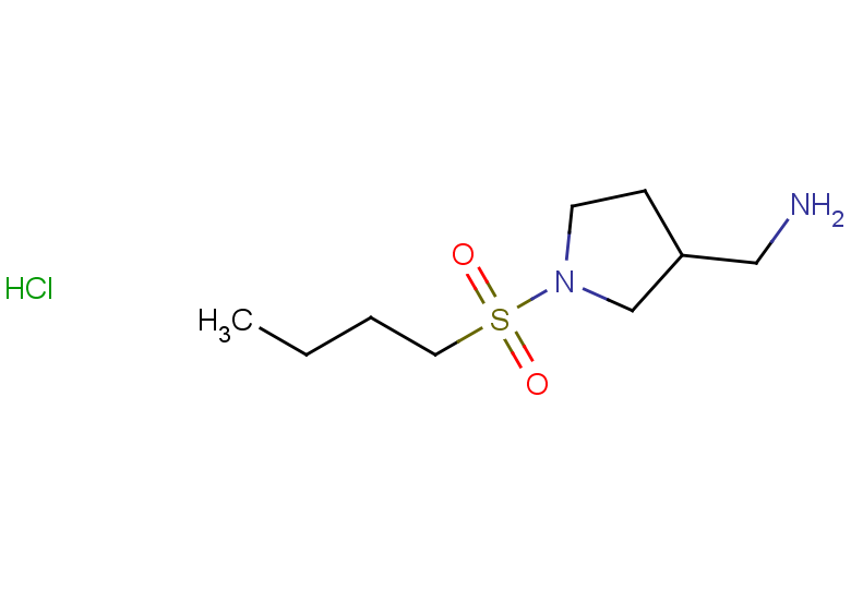 [1-(butane-1-sulfonyl)pyrrolidin-3-yl]methanamine hydrochloride