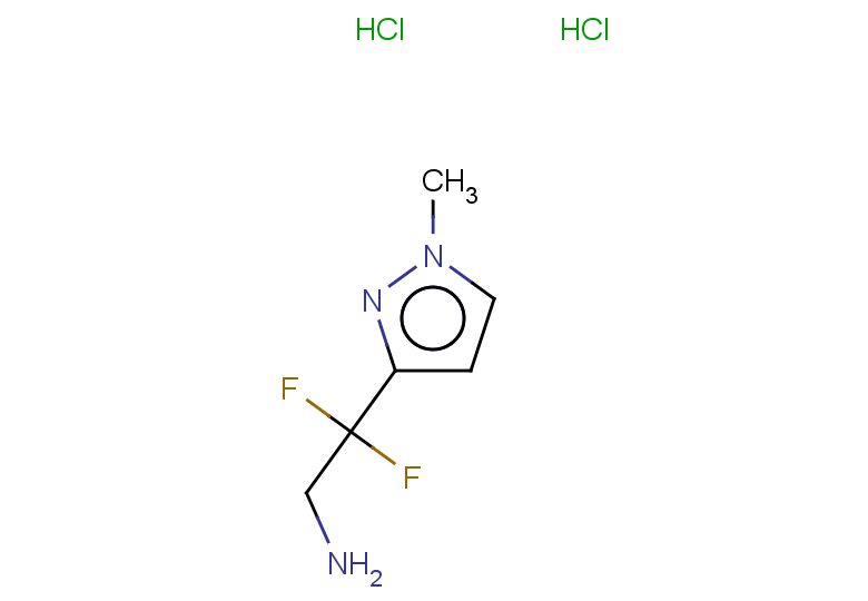 2,2-difluoro-2-(1-methyl-1H-pyrazol-3-yl)ethan-1-amine dihydrochloride