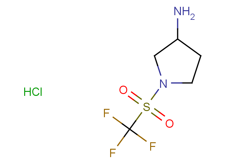 1-trifluoromethanesulfonylpyrrolidin-3-amine hydrochloride