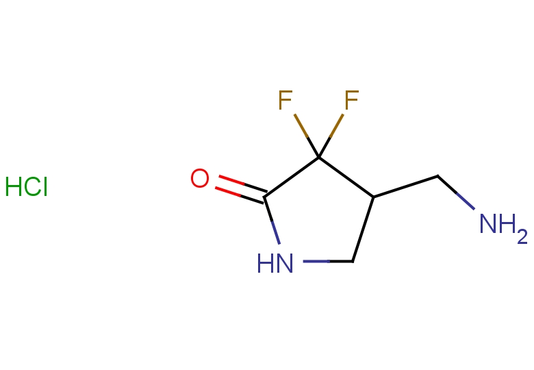 4-(aminomethyl)-3,3-difluoropyrrolidin-2-one hydrochloride