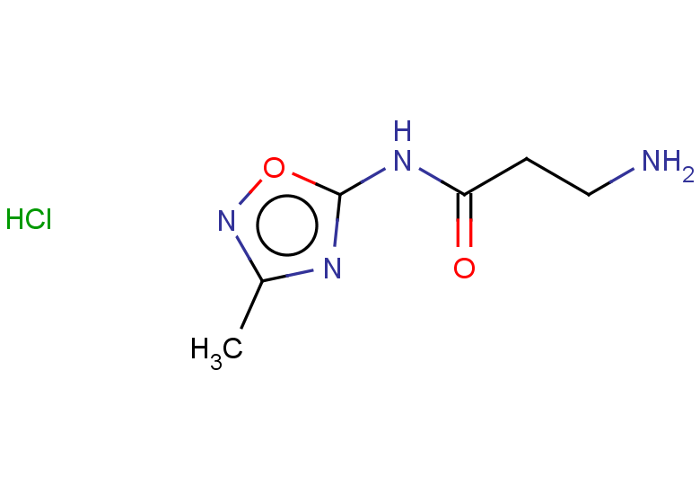 3-amino-N-(3-methyl-1,2,4-oxadiazol-5-yl)propanamide hydrochloride
