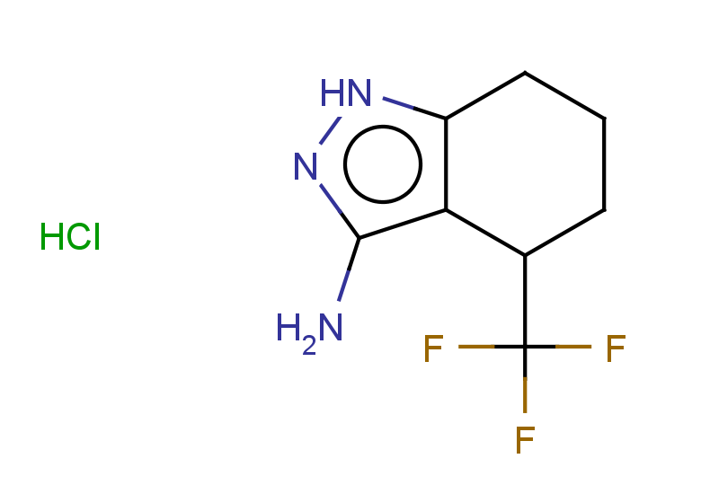 4-(trifluoromethyl)-4,5,6,7-tetrahydro-1H-indazol-3-amine hydrochloride