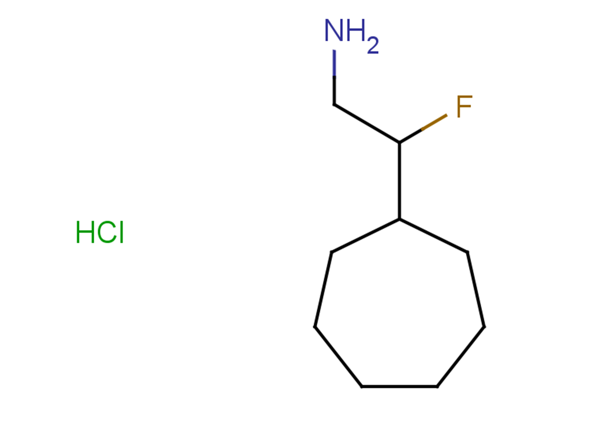 2-cycloheptyl-2-fluoroethan-1-amine hydrochloride
