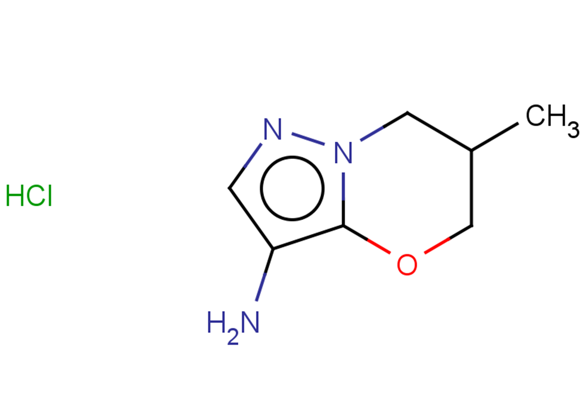 6-methyl-5H,6H,7H-pyrazolo[3,2-b][1,3]oxazin-3-amine hydrochloride