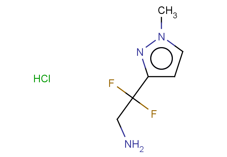 2,2-difluoro-2-(1-methyl-1H-pyrazol-3-yl)ethan-1-amine hydrochloride