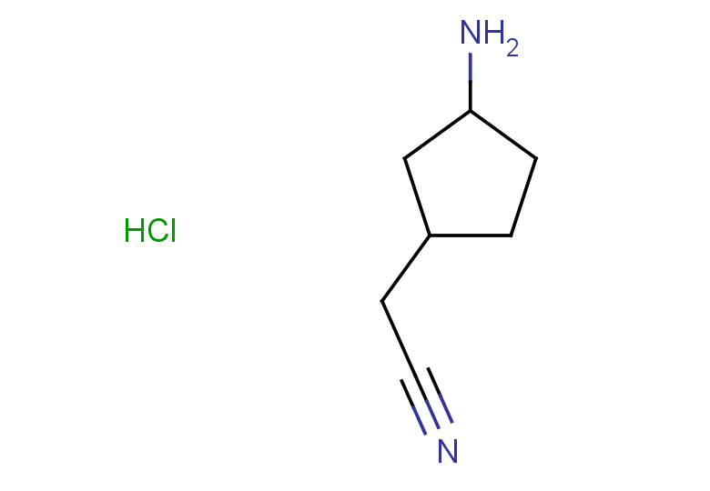 2-(3-aminocyclopentyl)acetonitrile hydrochloride