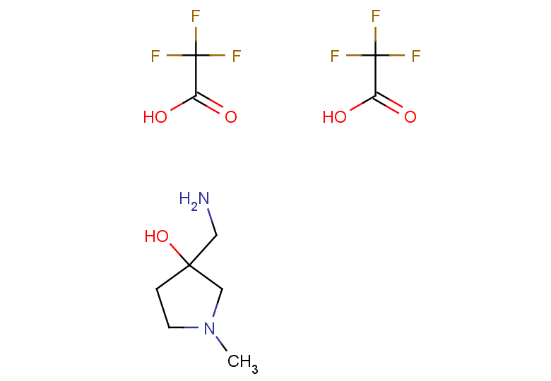3-(aminomethyl)-1-methylpyrrolidin-3-ol, bis(trifluoroacetic acid)
