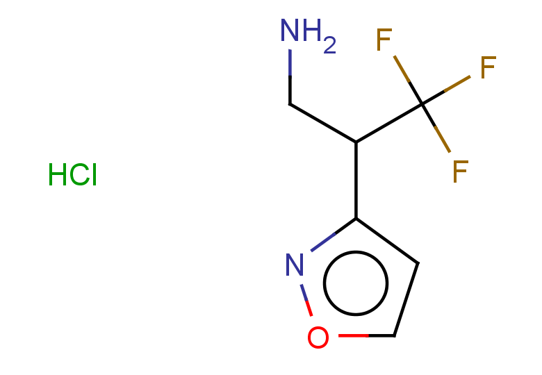 3,3,3-trifluoro-2-(1,2-oxazol-3-yl)propan-1-amine hydrochloride