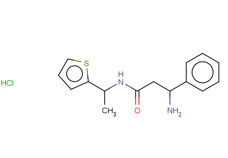 3-amino-3-phenyl-N-[1-(thiophen-2-yl)ethyl]propanamide hydrochloride