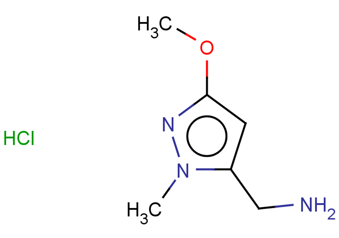 1-(3-methoxy-1-methyl-1H-pyrazol-5-yl)methanamine hydrochloride