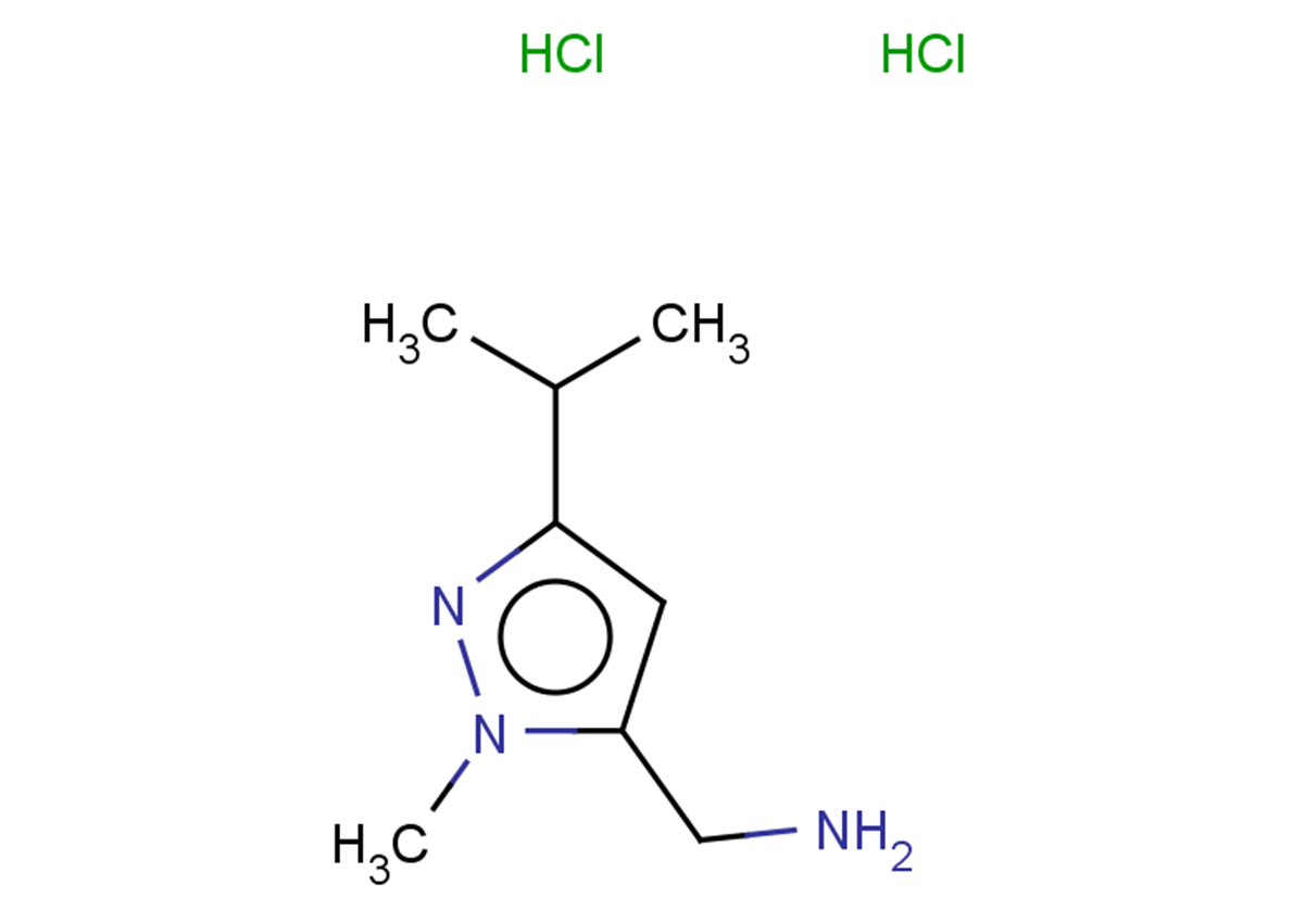 1-[1-methyl-3-(propan-2-yl)-1H-pyrazol-5-yl]methanamine dihydrochloride