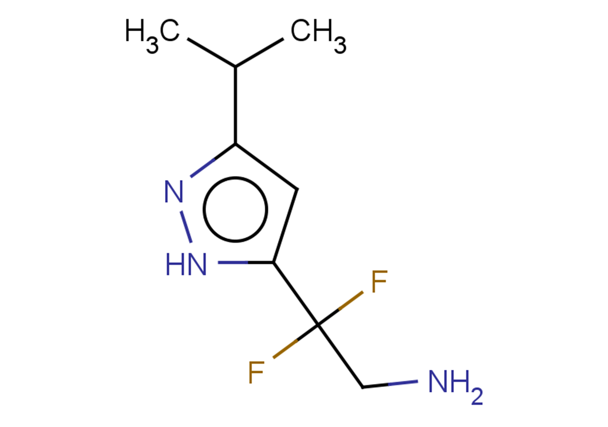 2,2-difluoro-2-[3-(propan-2-yl)-1H-pyrazol-5-yl]ethan-1-amine