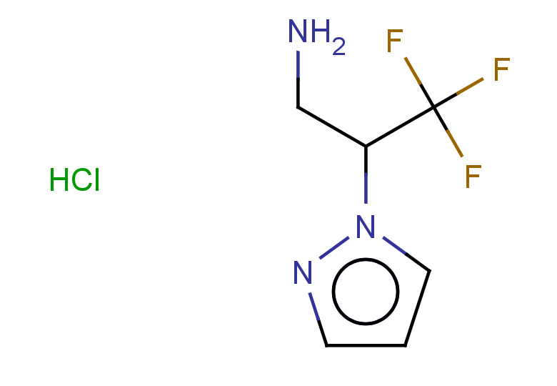 3,3,3-trifluoro-2-(1H-pyrazol-1-yl)propan-1-amine hydrochloride