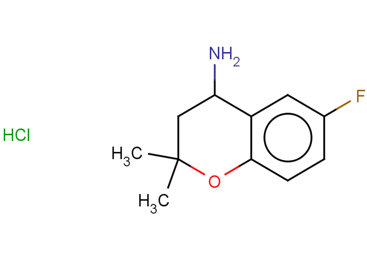 6-fluoro-2,2-dimethyl-3,4-dihydro-2H-1-benzopyran-4-amine hydrochloride