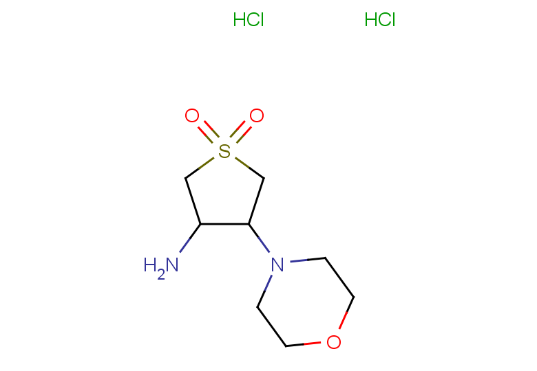3-amino-4-(morpholin-4-yl)-1lambda6-thiolane-1,1-dione dihydrochloride