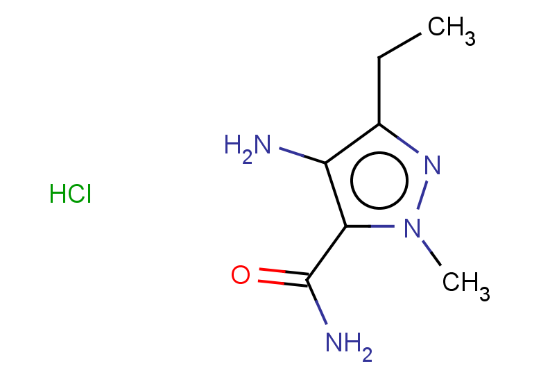4-amino-3-ethyl-1-methyl-1H-pyrazole-5-carboxamide hydrochloride