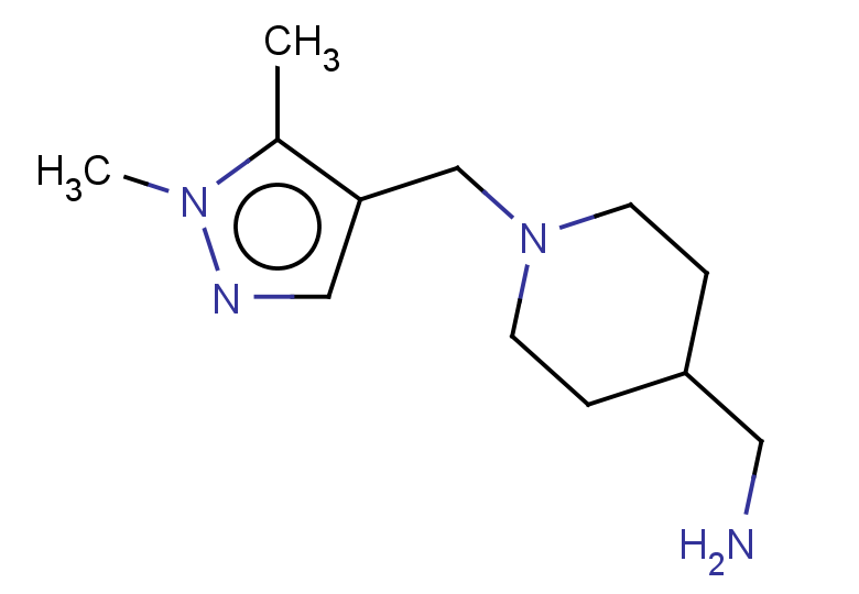 {1-[(1,5-dimethyl-1H-pyrazol-4-yl)methyl]piperidin-4-yl}methanamine