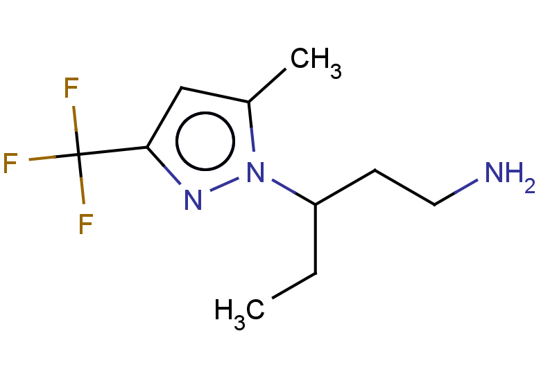 3-[5-methyl-3-(trifluoromethyl)-1H-pyrazol-1-yl]pentan-1-amine