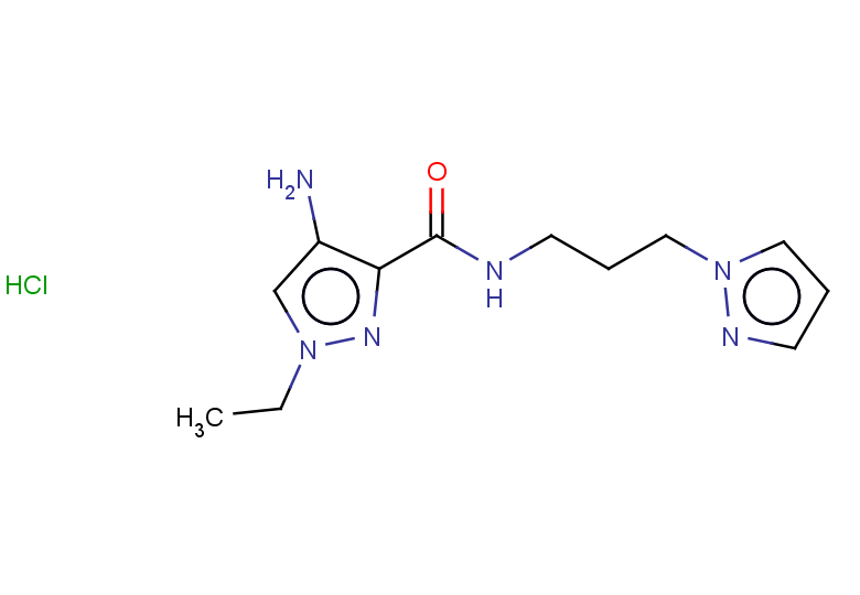 4-amino-1-ethyl-N-[3-(1H-pyrazol-1-yl)propyl]-1H-pyrazole-3-carboxamide hydrochloride