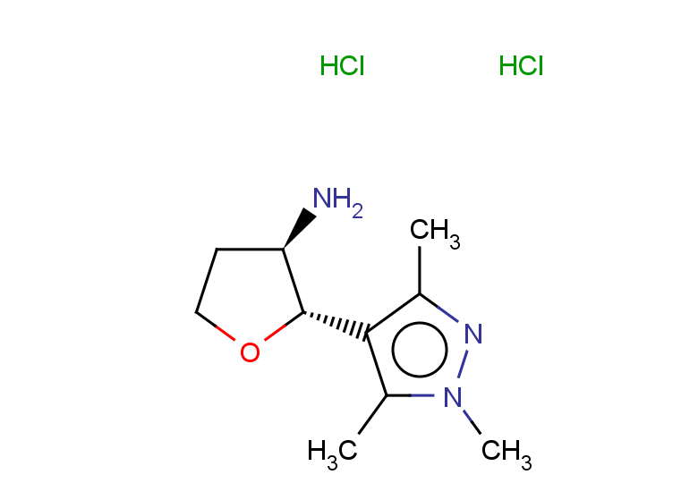 rac-(2R,3S)-2-(trimethyl-1H-pyrazol-4-yl)oxolan-3-amine dihydrochloride