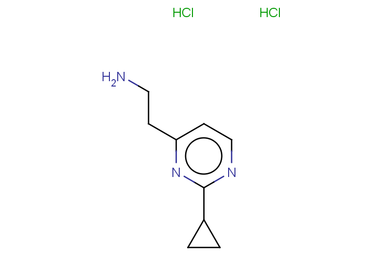 2-(2-cyclopropylpyrimidin-4-yl)ethan-1-amine dihydrochloride
