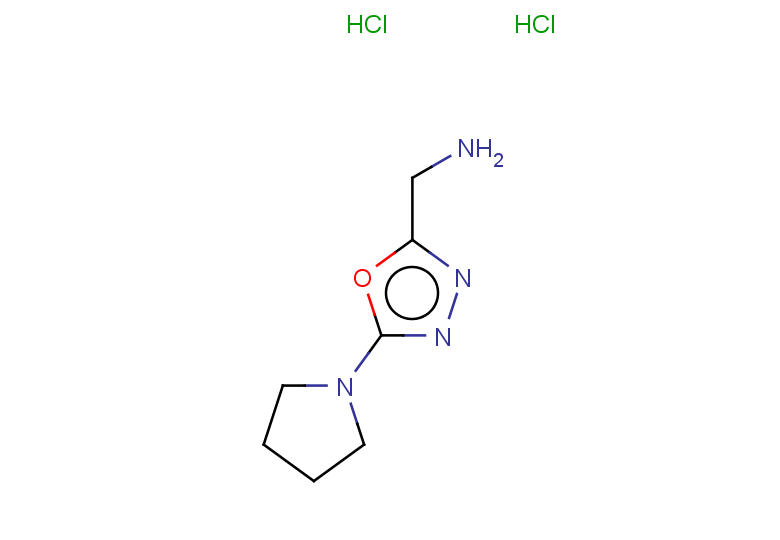 [5-(pyrrolidin-1-yl)-1,3,4-oxadiazol-2-yl]methanamine dihydrochloride