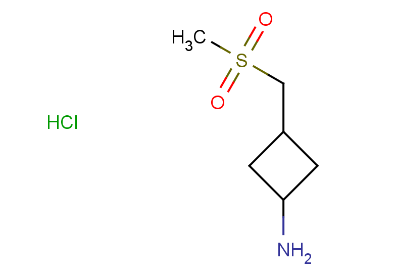 3-(methanesulfonylmethyl)cyclobutan-1-amine hydrochloride