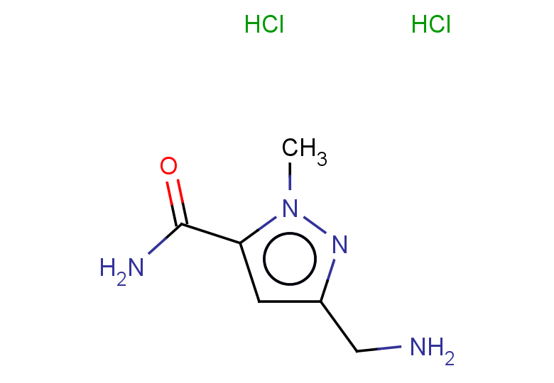 3-(aminomethyl)-1-methyl-1H-pyrazole-5-carboxamide dihydrochloride